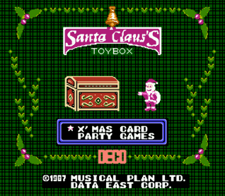 Santa Claus no Takarabako — Title screen